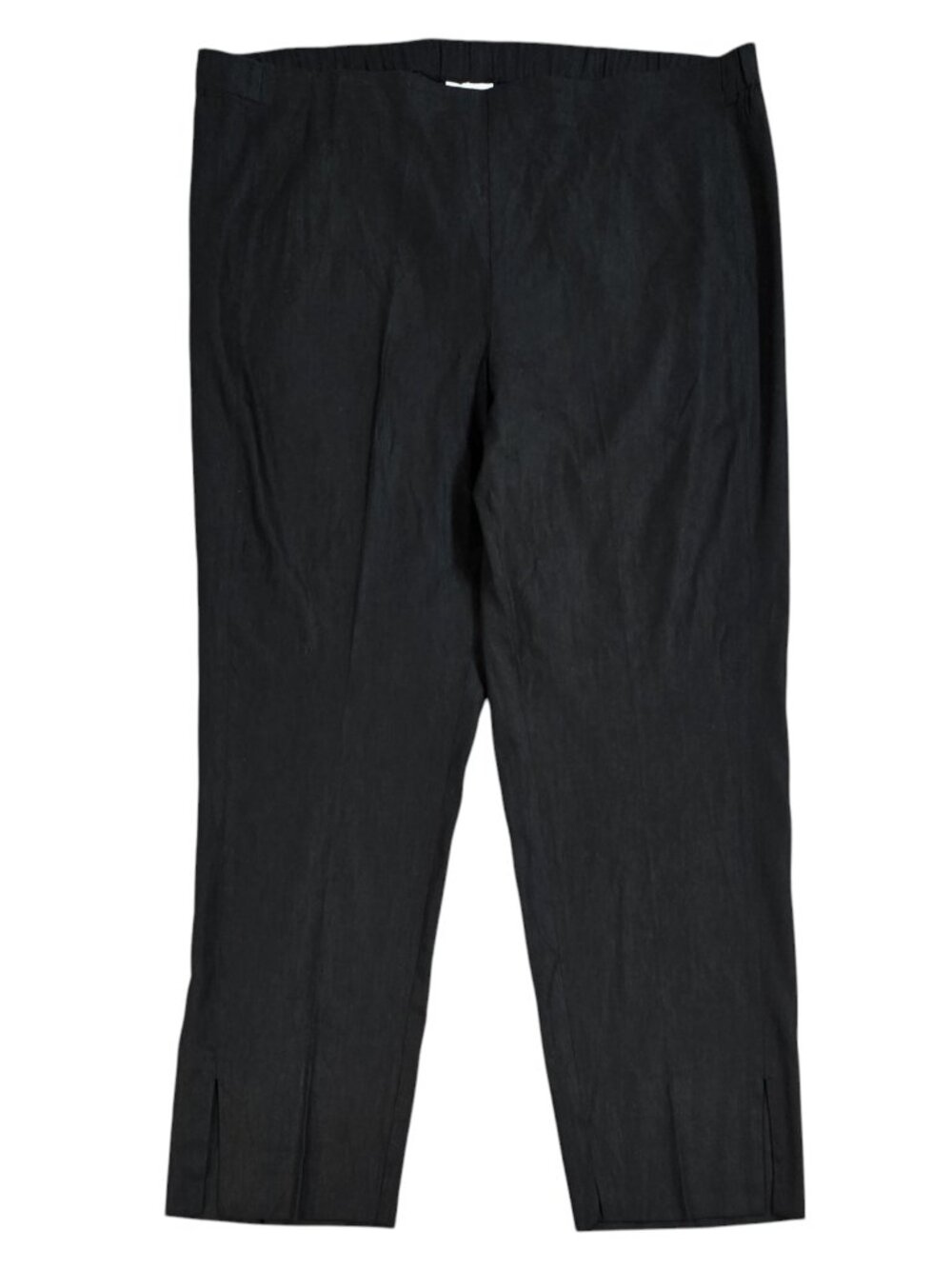 J. Jill Linen Stretch Black Pull On Pants Beachy Capsule Modest Lagenlook TALL